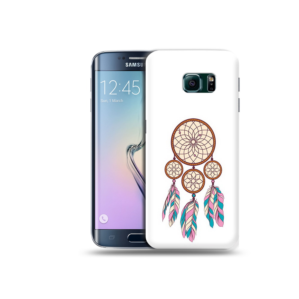 

Чехол MyPads Tocco для Samsung Galaxy S6 Edge ловец снов бежевый, Прозрачный, Tocco