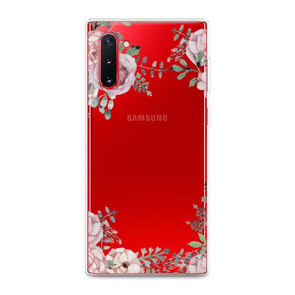 

Чехол Awog на Samsung Galaxy Note 10 "Нежные розы акварель", Разноцветный, 28650-8