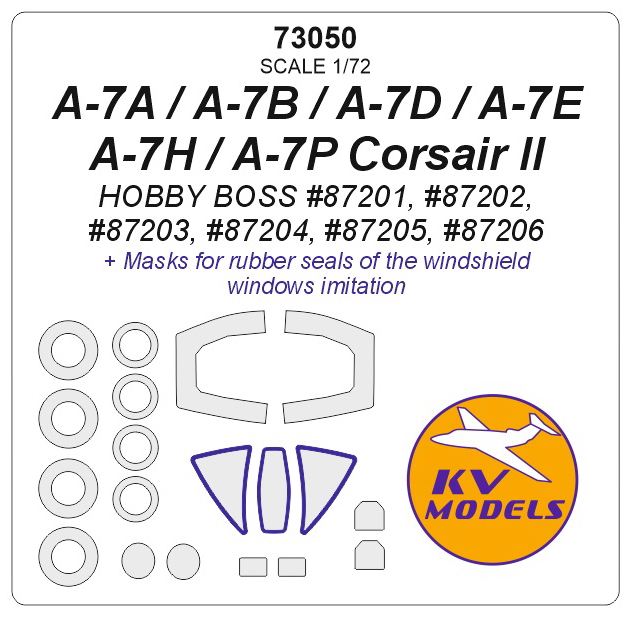 73050KV Окрасочная маска A-7A / A-7B / A-7D / A-7E / A-7H / A-7P Corsair II HOBBY BOSS 100071035672