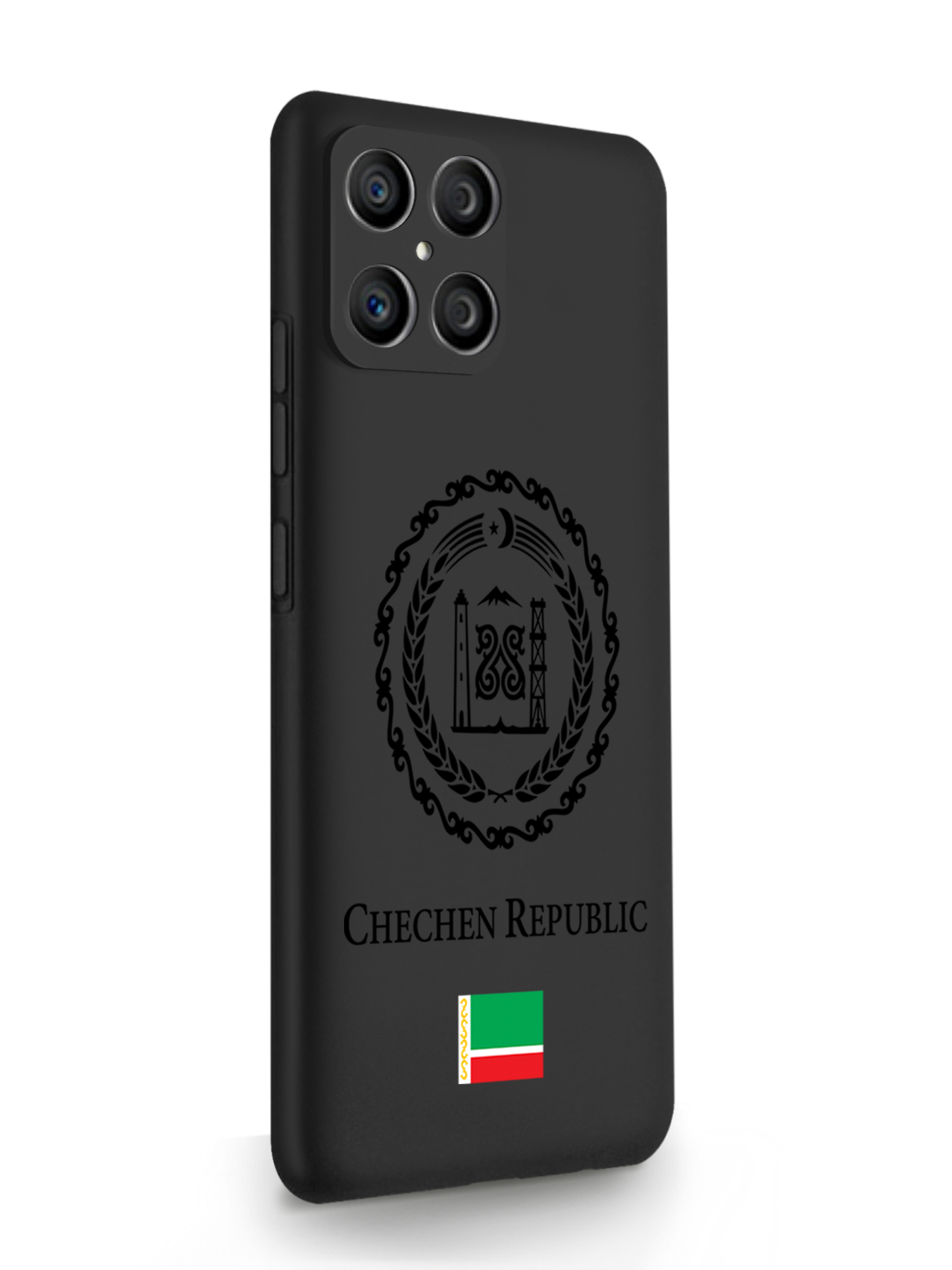

Чехол SignumCase HONOR X8 Черный лаковый Герб Чечни черный, HONOR X8 Черный лаковый Герб Чечни