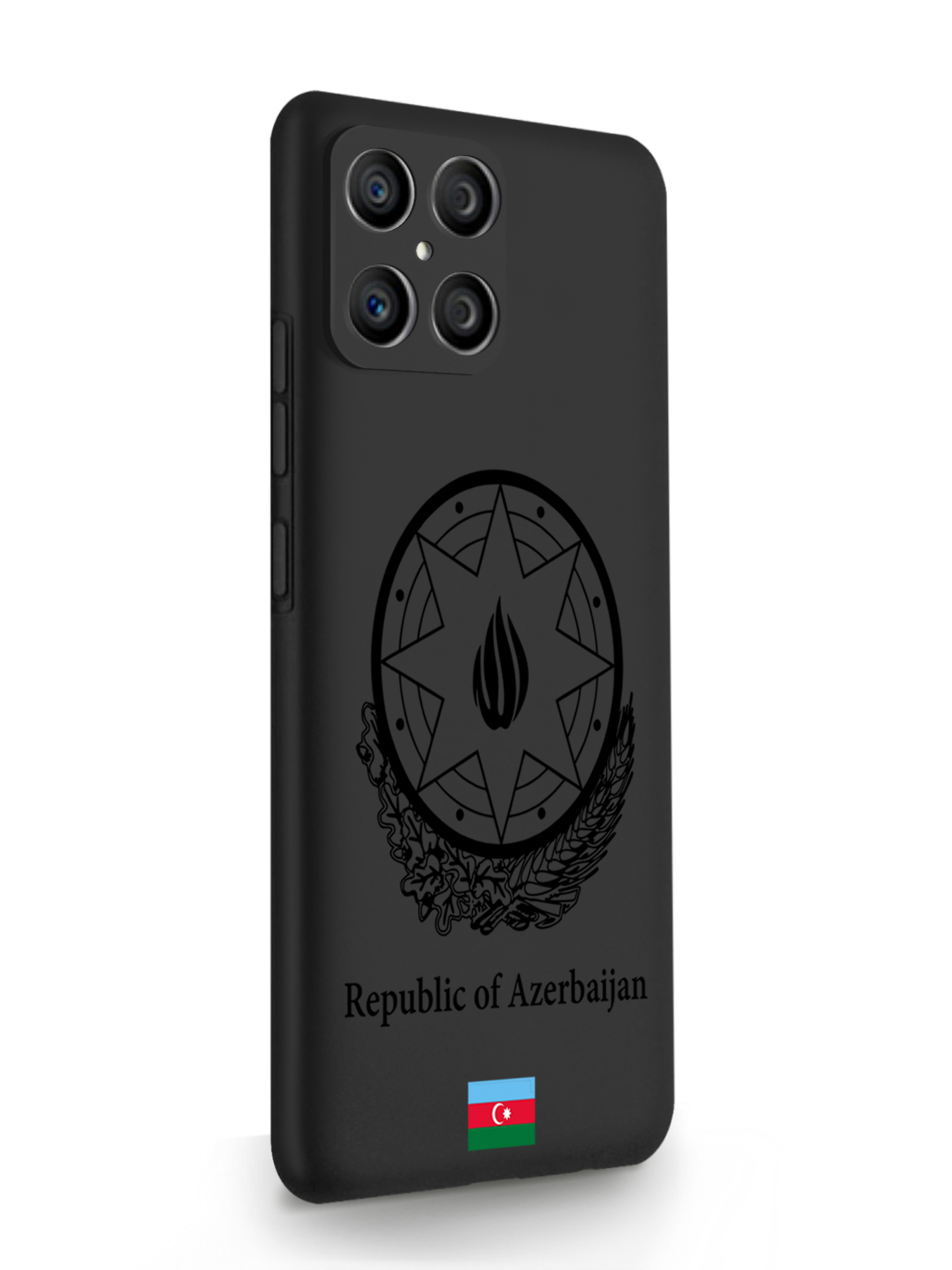 

Чехол SignumCase HONOR X8 Черный лаковый Герб Азербайджана черный, HONOR X8 Черный лаковый Герб Азербайджана