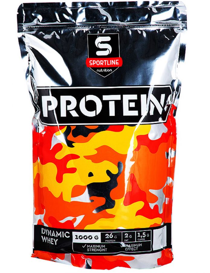 

Протеины Dynamic Whey Protein Sportline Nutrition 1000 гр. Клубника, Dynamic Whey Protein Sportline Nutrition