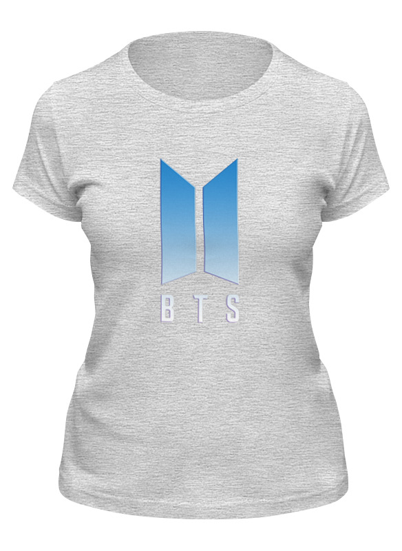

Футболка женская Printio Bts серая M, Серый, Bts