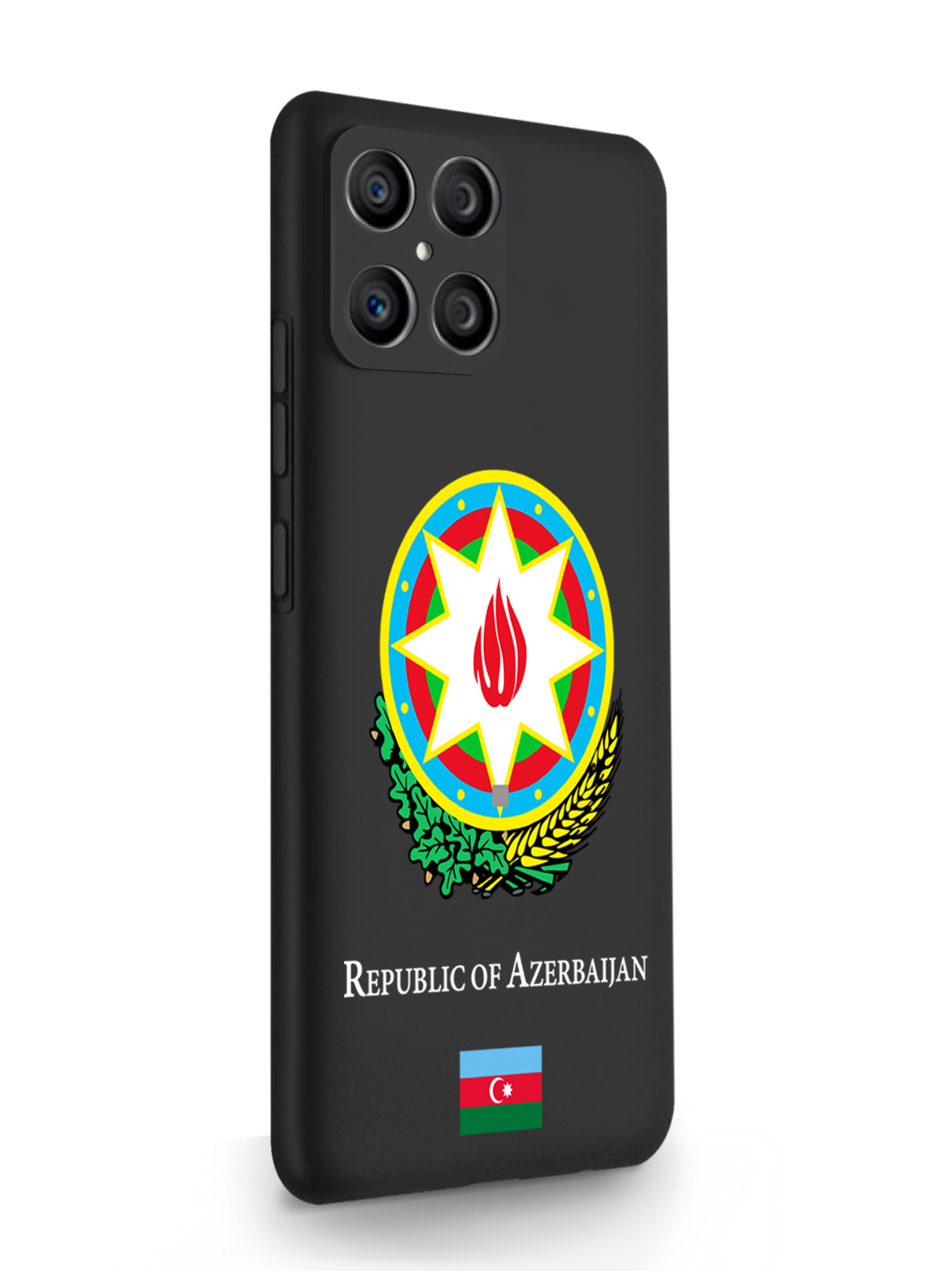 

Чехол SignumCase HONOR X8 Герб Азербайджана черный, Разноцветный, HONOR X8 Герб Азербайджана