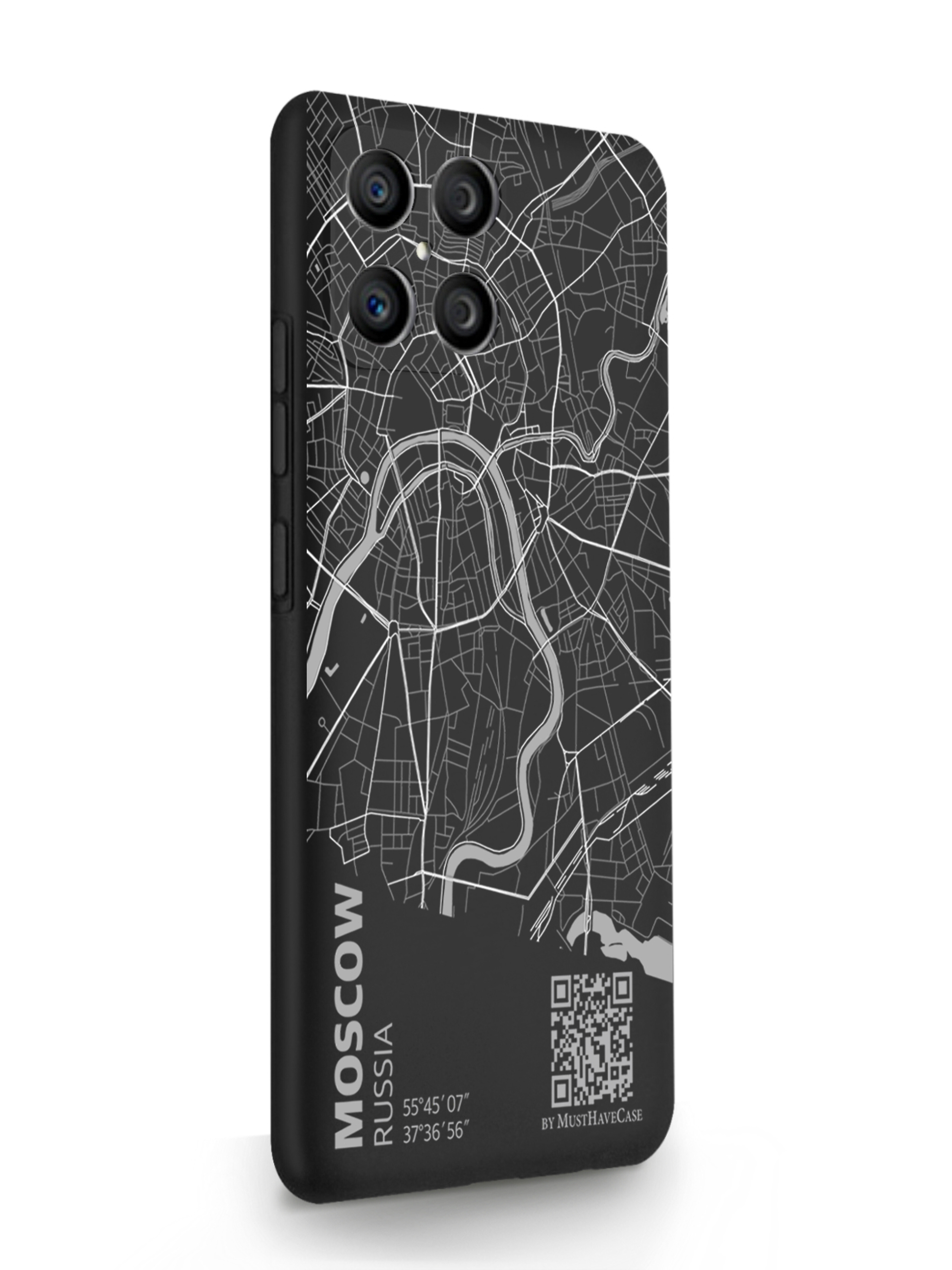 

Чехол MustHaveCase HONOR X8 Карта Москвы черный, Серый;черный, HONOR X8 Карта Москвы