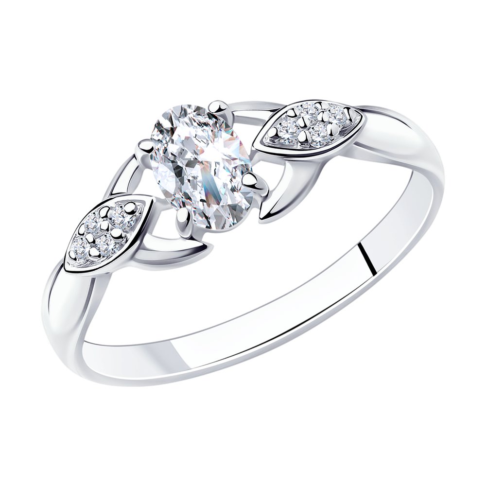 

Кольцо из серебра р. 18 SOKOLOV 94012224, фианит, 94012224