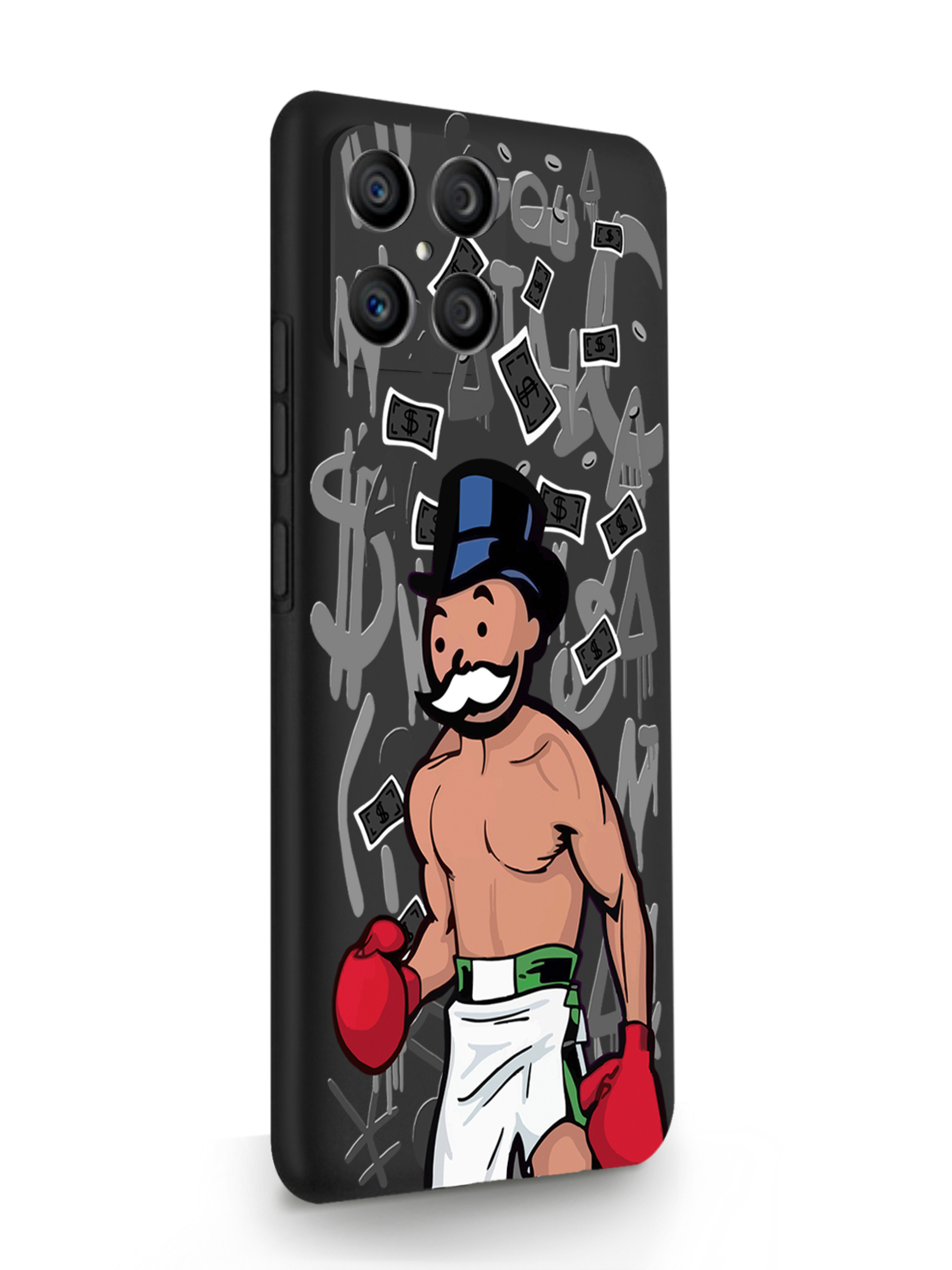 

Чехол MustHaveCase HONOR X8 Monopoly Boxing черный, Разноцветный, HONOR X8 Monopoly Boxing Монополия Боксер