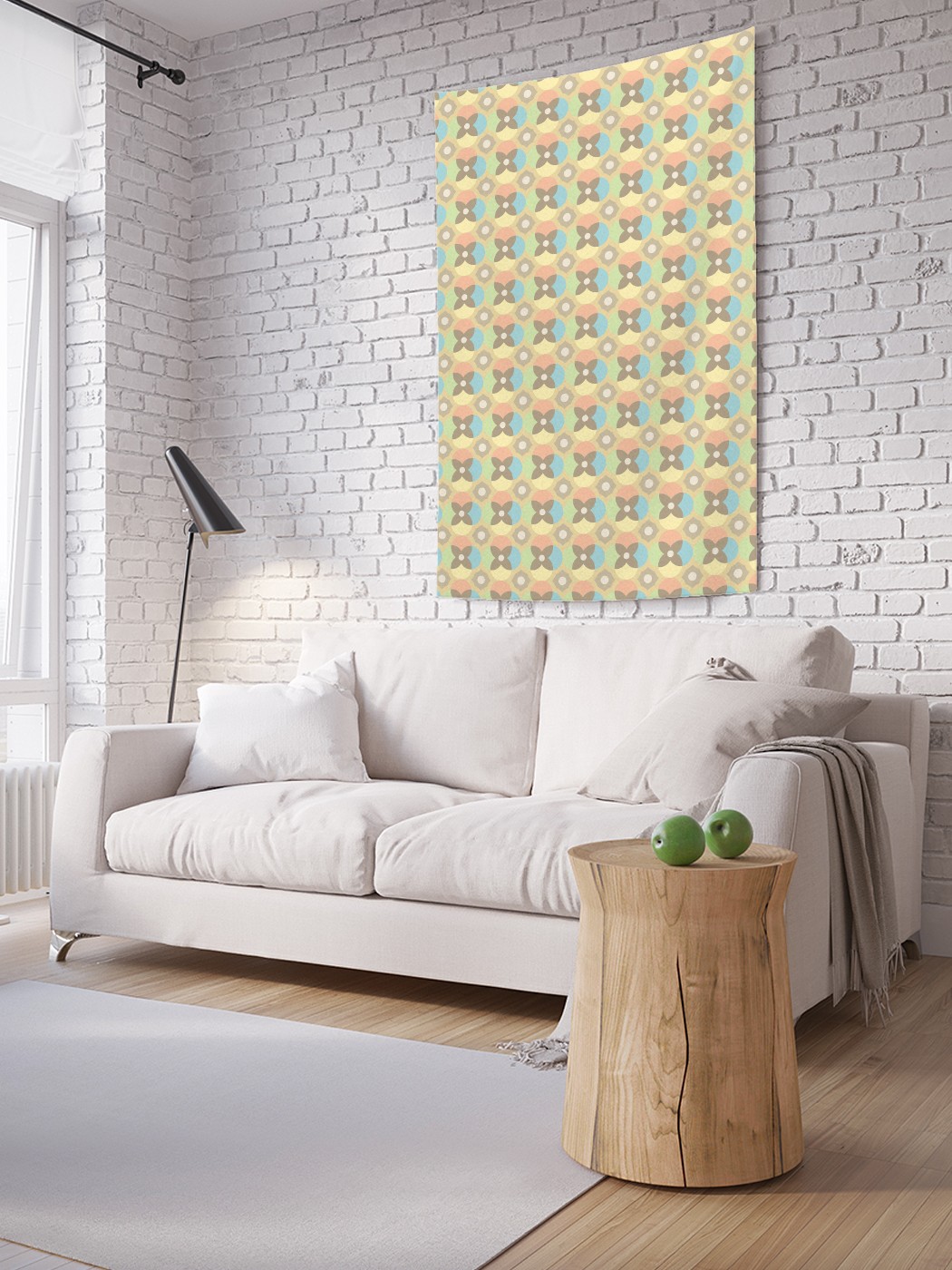 

Вертикальное фотопанно на стену JoyArty Пастельный паттерн 150x200 см, Пастельный паттерн
