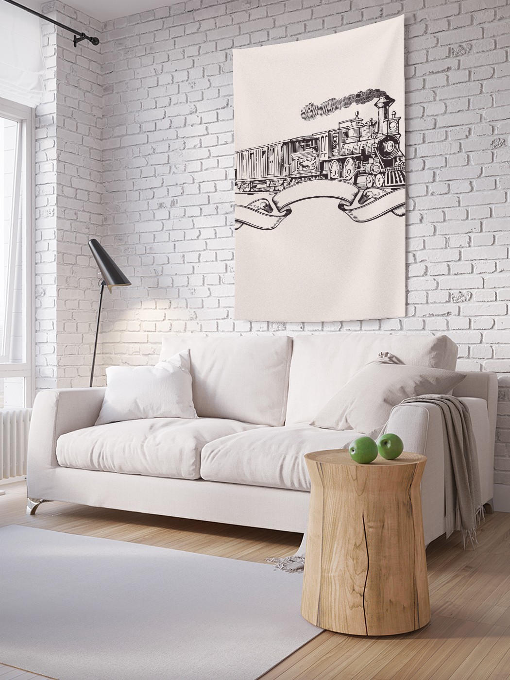 

Вертикальное фотопанно на стену JoyArty Ретро паровоз 150x200 см, Ретро паровоз