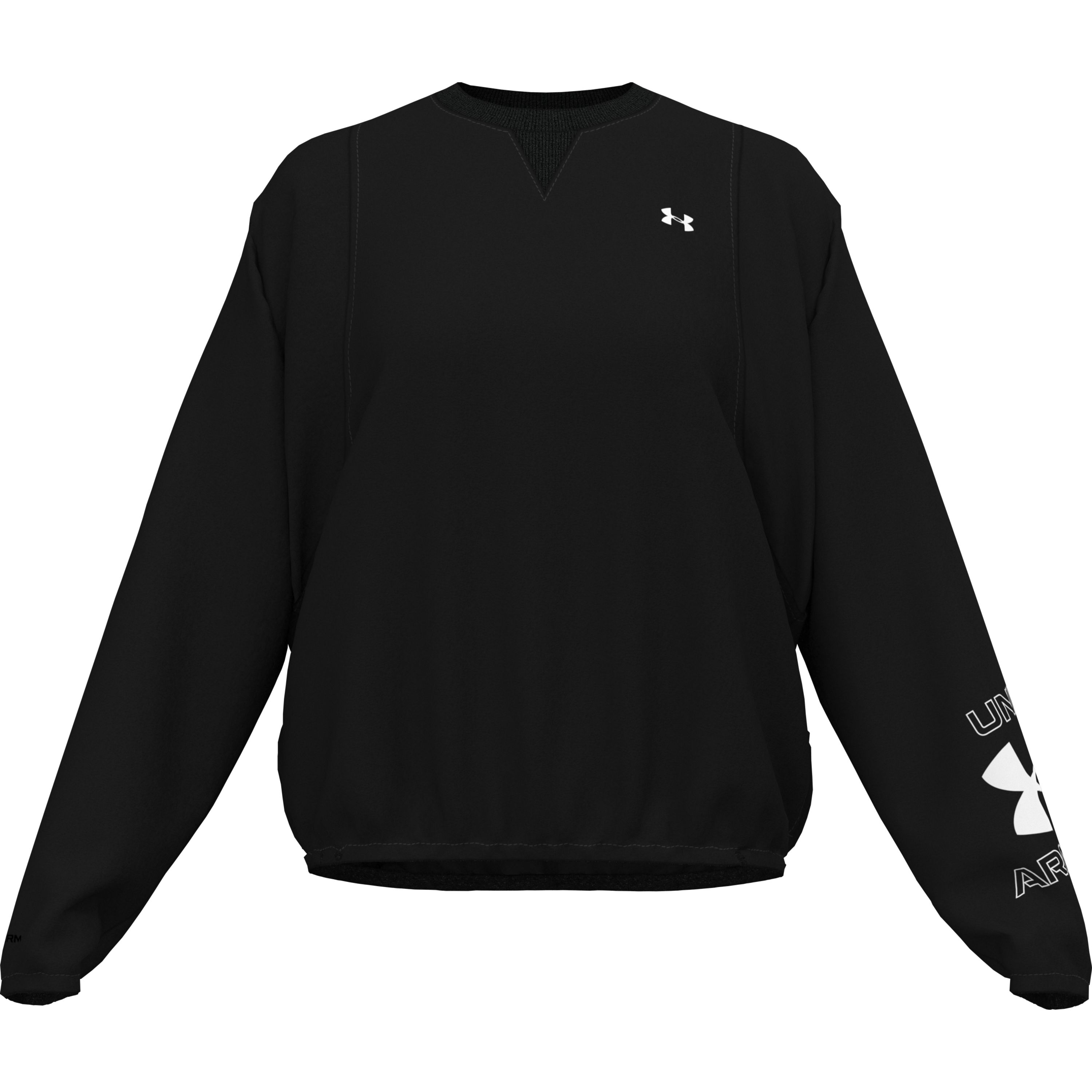 

Лонгслив женский Under Armour Woven Graphic Crew бежевый SM, Woven Graphic Crew