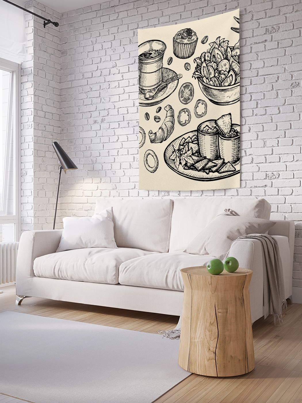 

Вертикальное фотопанно на стену JoyArty Вкусняшки для чая 150x200 см, Вкусняшки для чая