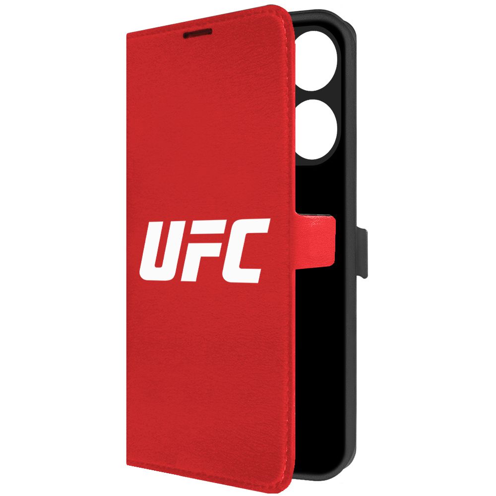 

Чехол-книжка Krutoff Eco Book для Tecno Pop 7 Pro UFC красный