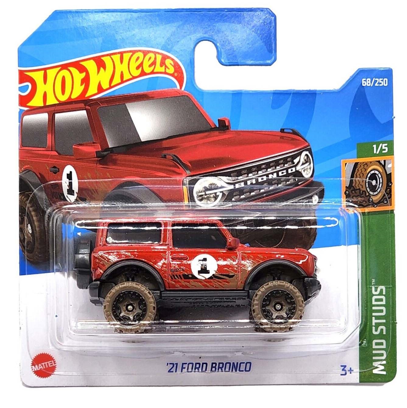 

Базовая машинка Hot Wheels 21 FORD BRONCO, красная, 5785/HCW91