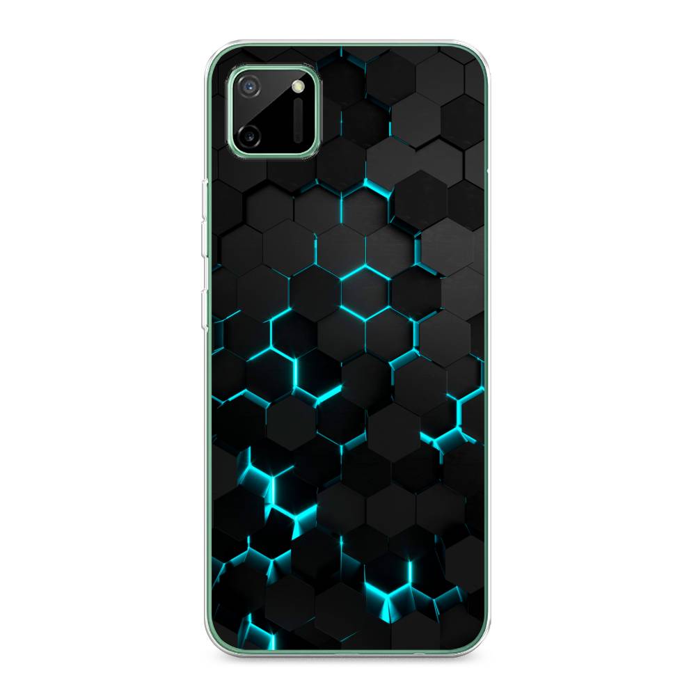 

Чехол Awog "Соты бирюзовые" для Realme C11, Разноцветный, 253850-3