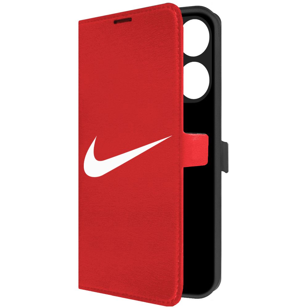 

Чехол-книжка Krutoff Eco Book для Tecno Pop 7 Pro Nike красный