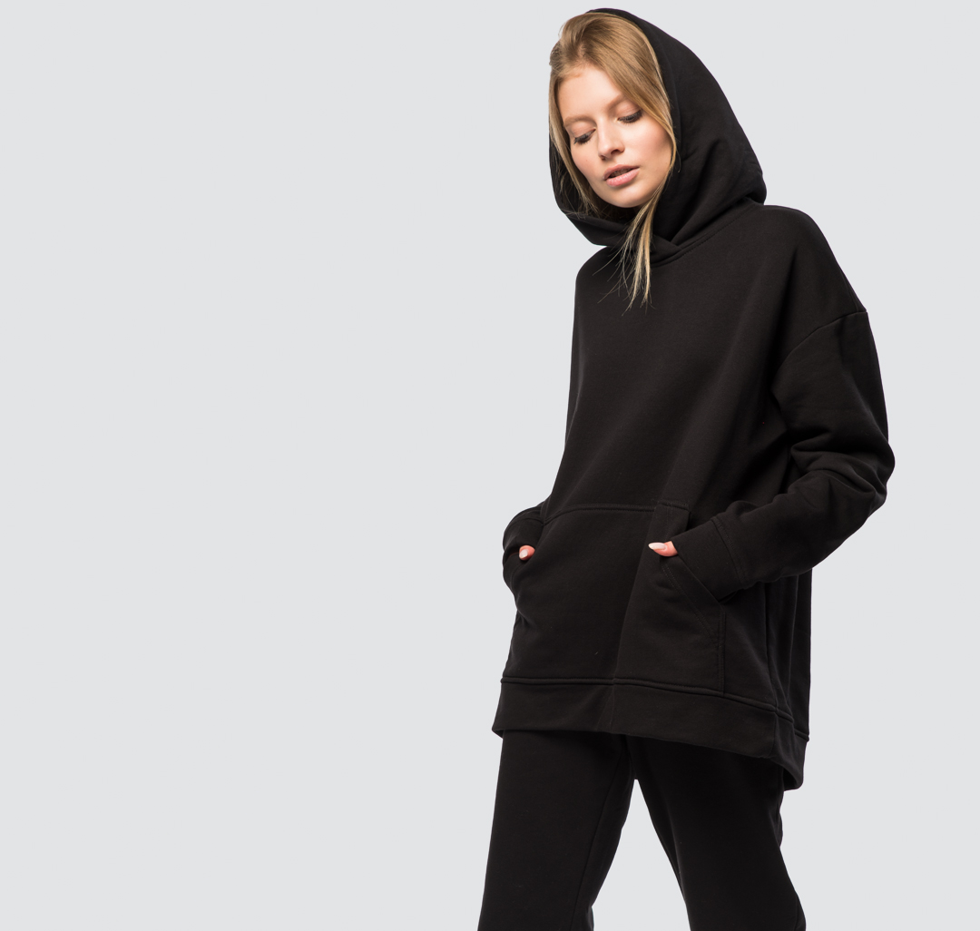 

Худи женское Marmalato 1037-001 черное L, 1037-001