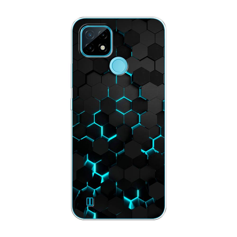 

Чехол Awog "Соты бирюзовые" для Realme C21, Разноцветный, 254950-3