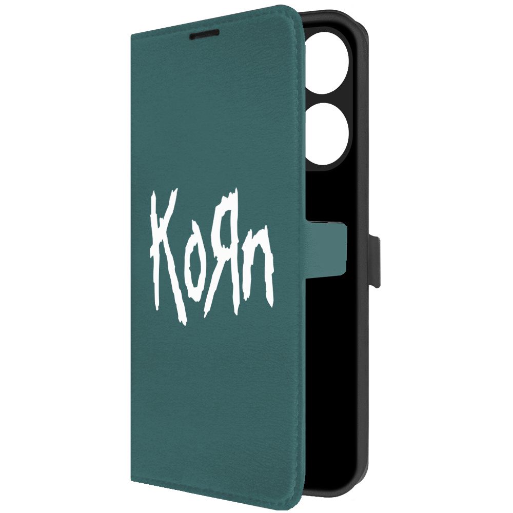 

Чехол-книжка Krutoff Eco Book для Tecno Pop 7 Korn зелёный опал, Зеленый