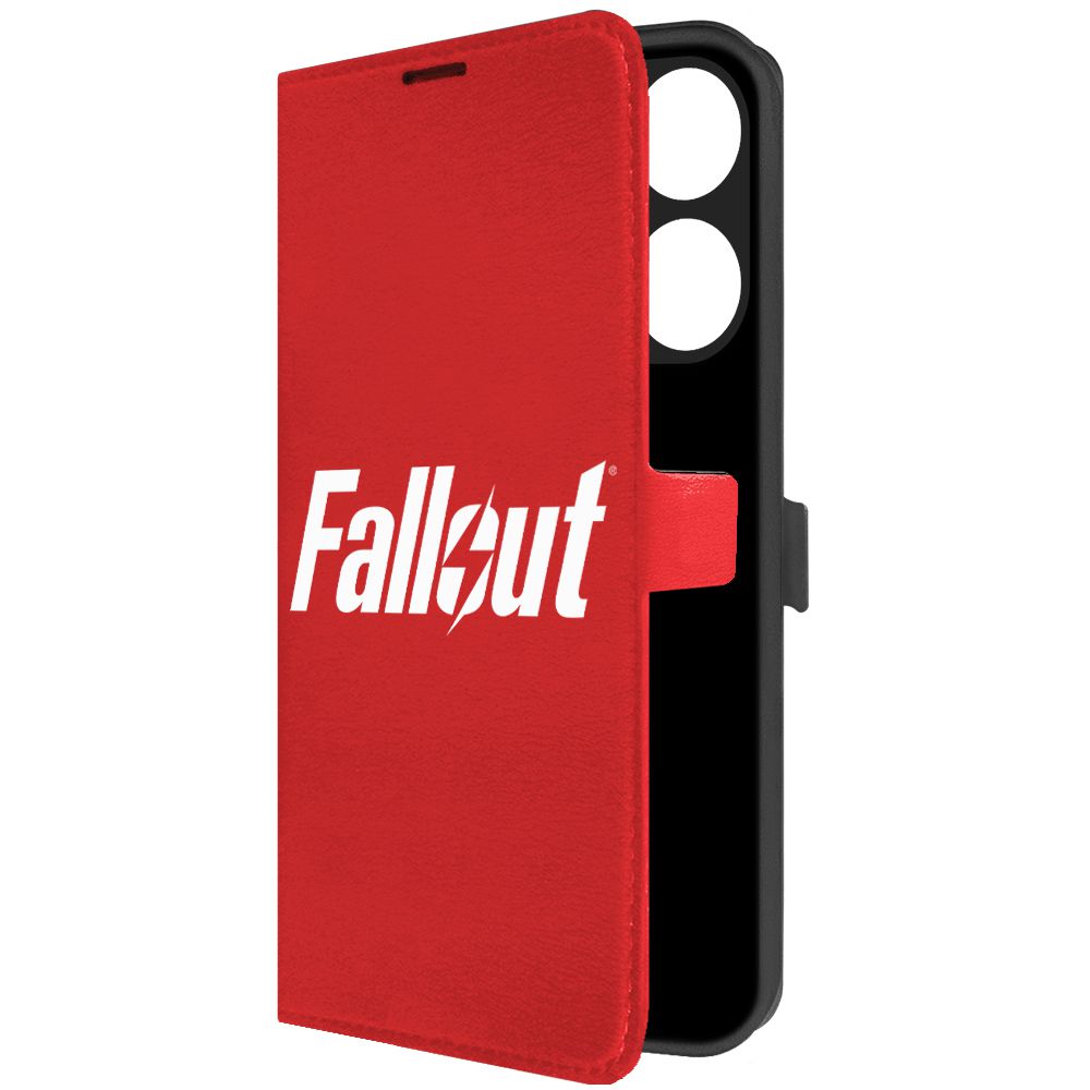 

Чехол-книжка Krutoff Eco Book для Tecno Pop 7 Fallout красный