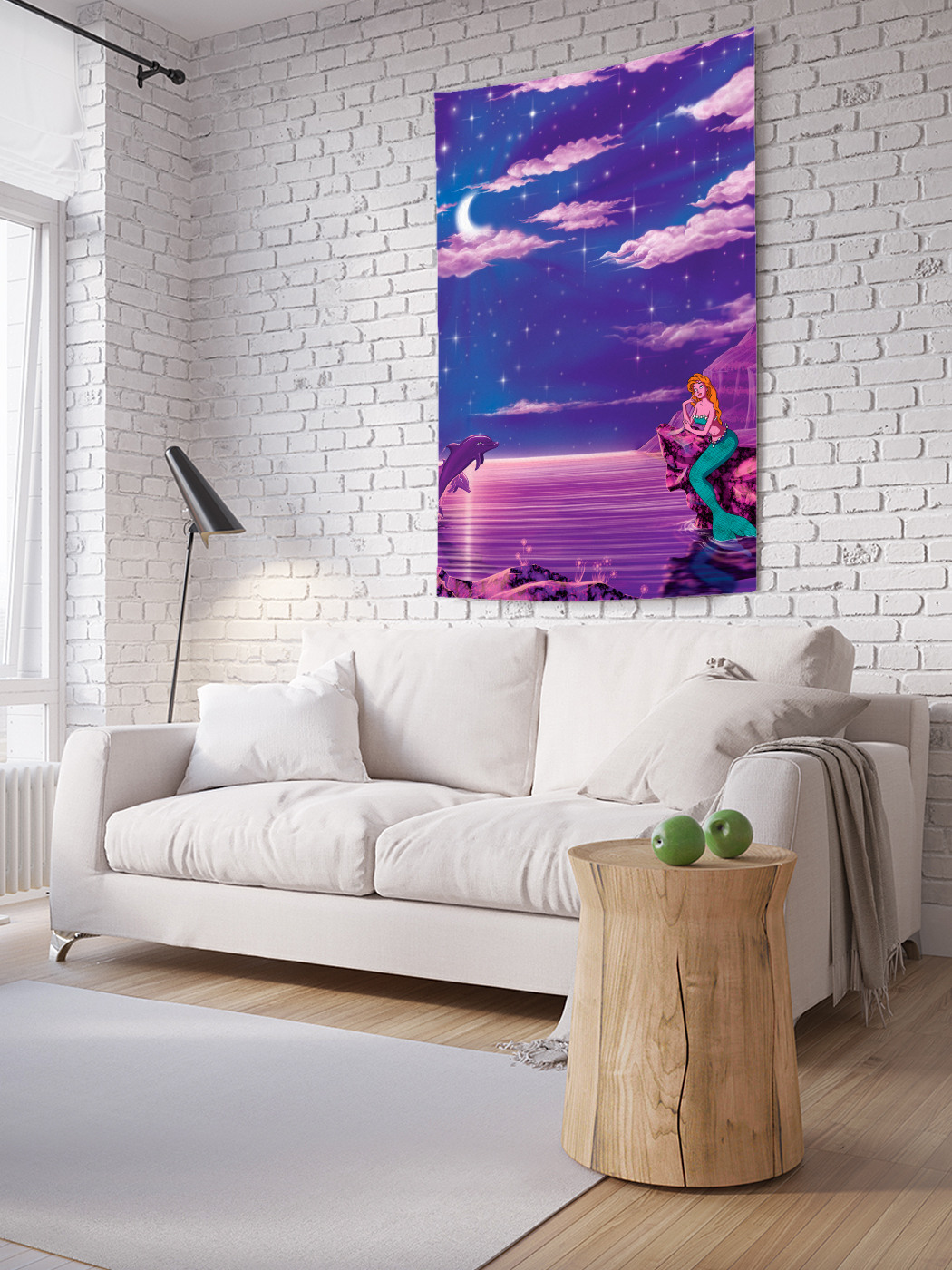 

Вертикальное фотопанно на стену JoyArty Русалка и звезды 100x150 см, Русалка и звезды