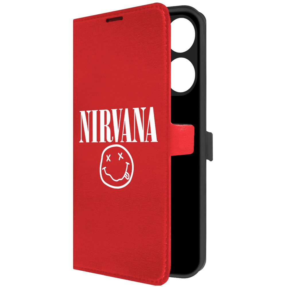 

Чехол-книжка Krutoff Eco Book для TECNO POP 7 Nirvana (Нирвана) (красный)
