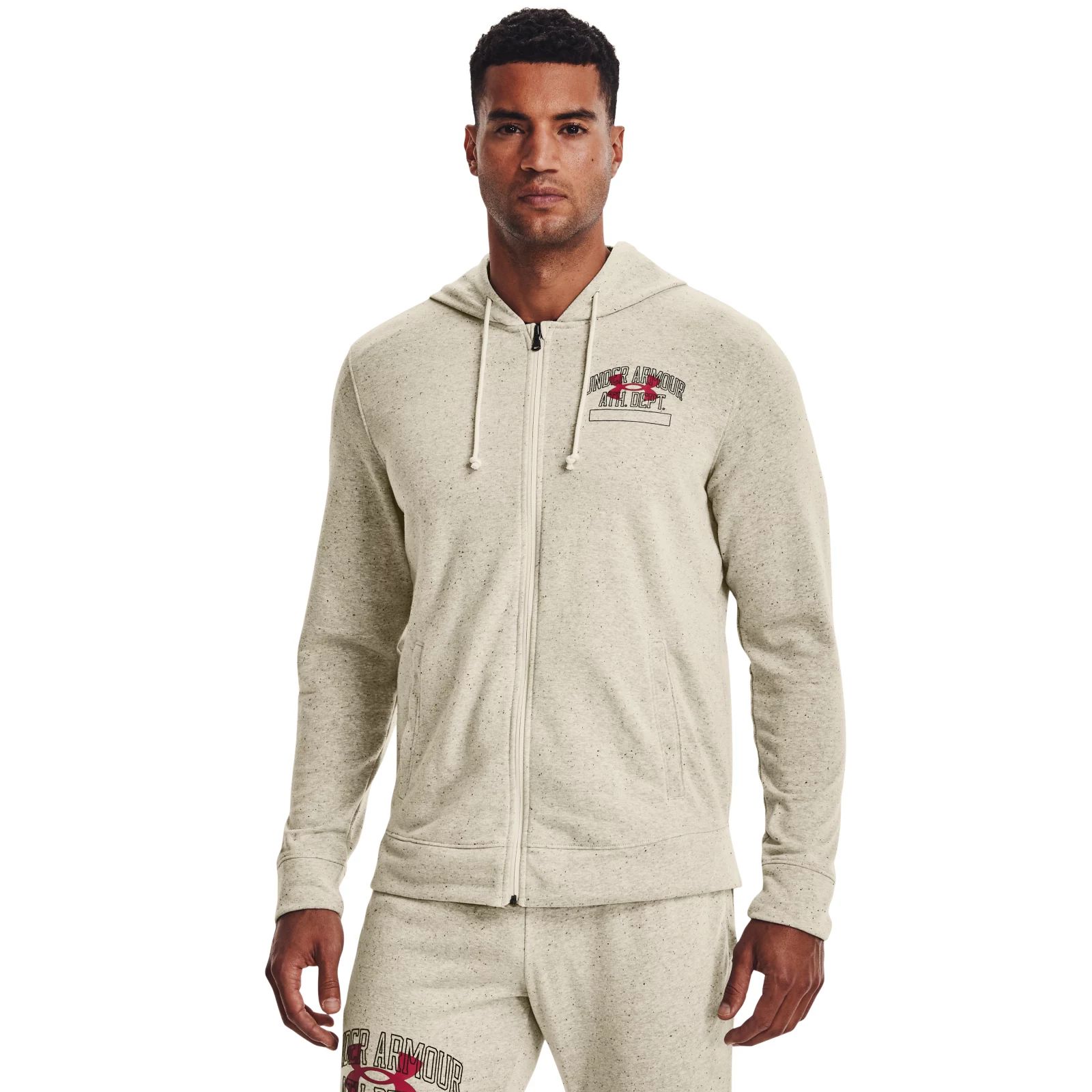 

Толстовка мужская Under Armour UA Rival Try Athlc Dep FZ HD бежевая LG, UA Rival Try Athlc Dep FZ HD