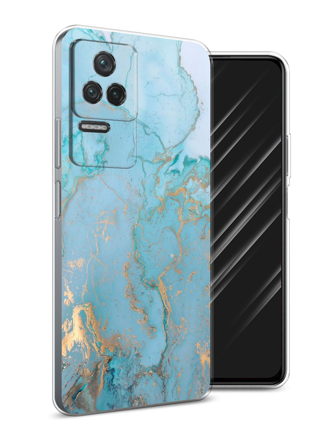 

Чехол Awog на Xiaomi Redmi K40S "Голубой мрамор рисунок", Разноцветный, 314650-3