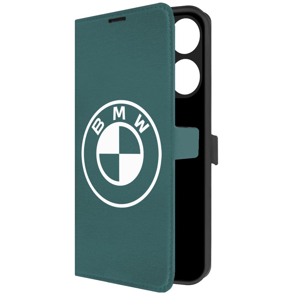 

Чехол-книжка Krutoff Eco Book для TECNO POP 7 BMW (БМВ) (зелёный опал), Зеленый