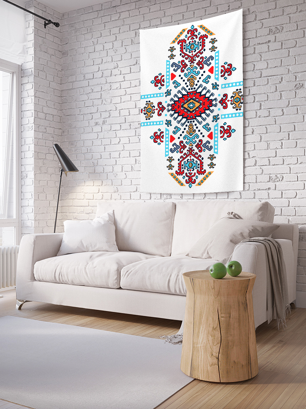 

Вертикальное фотопанно на стену JoyArty Расписной крест 100x150 см, Расписной крест