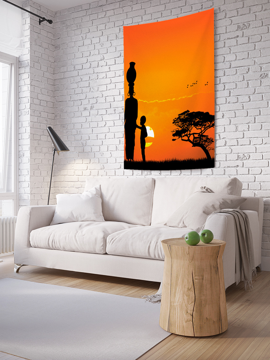 

Вертикальное фотопанно на стену JoyArty Африканская мама 100x150 см, Африканская мама