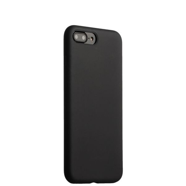 Силиконовый чехол для iPhone 5S черный в блистере