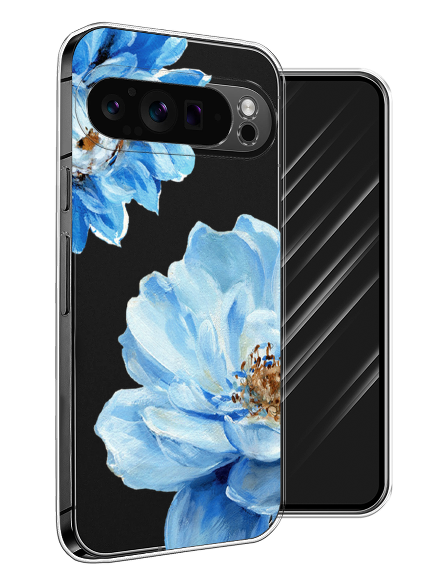 

Чехол Awog на Google Pixel 9 Pro "Голубые клематисы", Голубой, 272050-1