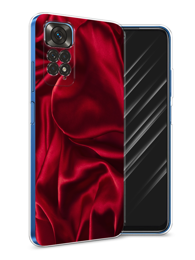 

Чехол Awog на Xiaomi Redmi Note 11 4G Global/Redmi Note 11S "Текстура красный шелк", Разноцветный, 313850-3