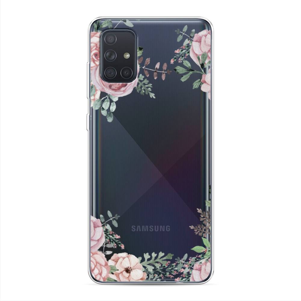 

Чехол Awog на Samsung Galaxy A71 4G "Нежные розы акварель", Разноцветный, 29050-8