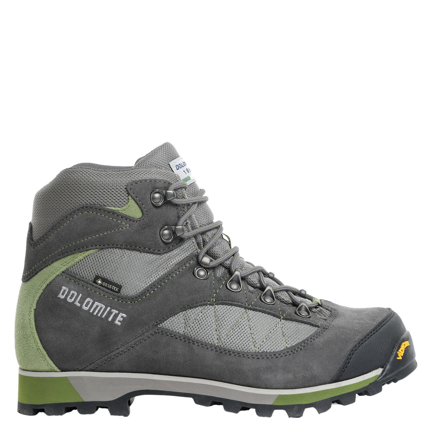 

Ботинки треккинговые Dolomite Zernez GTX Grt р.38.5(UK:6), Grey/Oli Green, Черный;зеленый;серый, Zernez GTX Grt