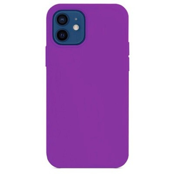 фото Чехол для iphone 12 mini silicone фиолетовый nobrand