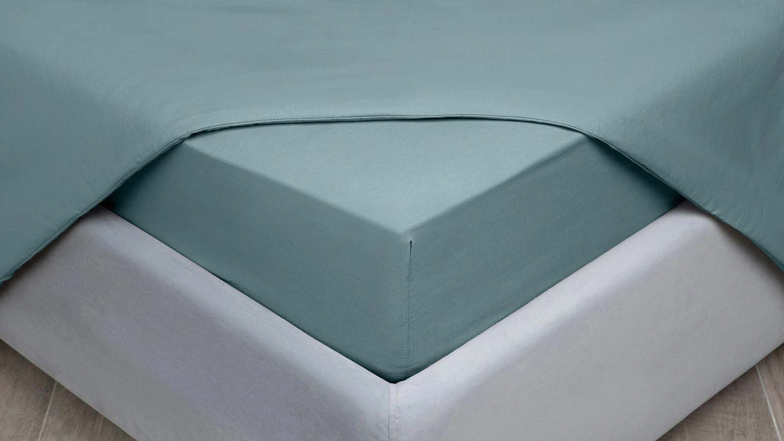 

Простыня на резинке Askona (Аскона) Comfort Cotton Серо-голубой 180x200, Cotton