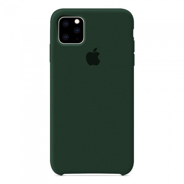 фото Чехол для iphone 12/12 pro silicone темно-зеленый nobrand