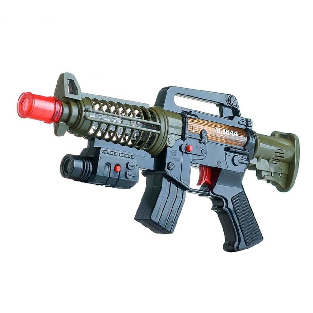 

Автомат игрушечный Tongde свет, звук TY1169B, Черный