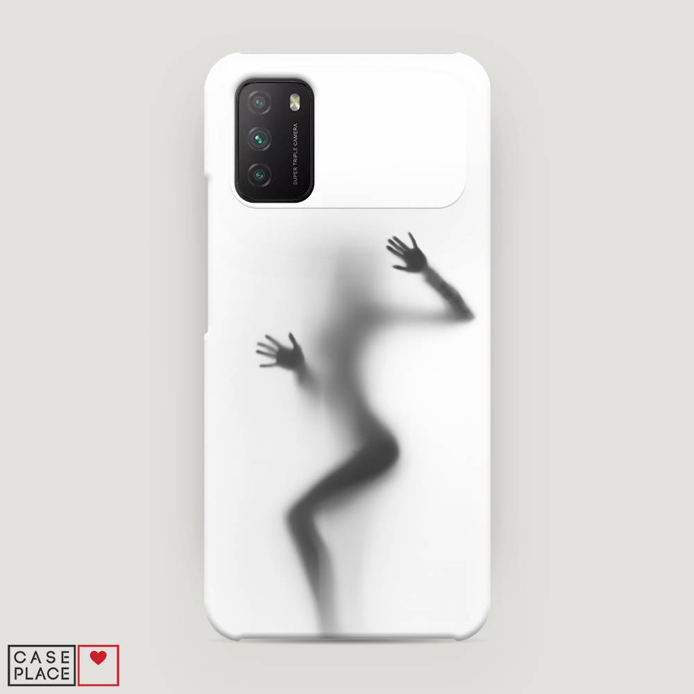

Пластиковый чехол "Девушка в душе" на Xiaomi Poco M3, 39520-5