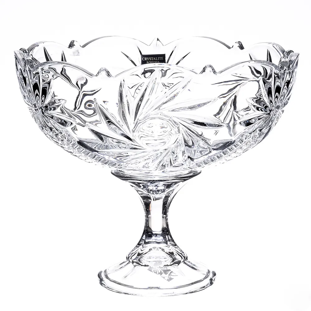

Конфетница на ножке Crystalite Bohemia Pinwheel 22 см, 216360002