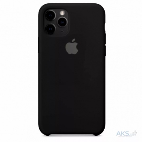 фото Чехол для iphone 12 pro max silicone черный nobrand