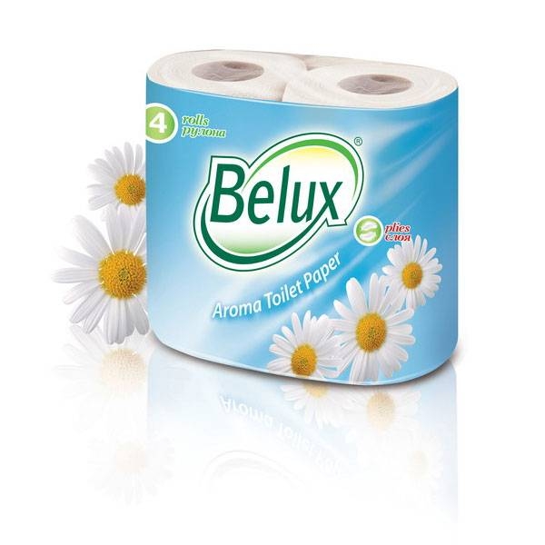 Набор из 12 шт, Бумага туал. 2 сл. Belux Aroma 19,5 м 4 шт/упак белый 170 л. целл. Бытовое