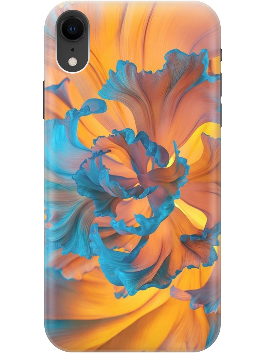 

Силиконовый чехол на Apple iPhone XR с принтом "Желто-синий цветок" прозрачный, Голубой;желтый, 20010277