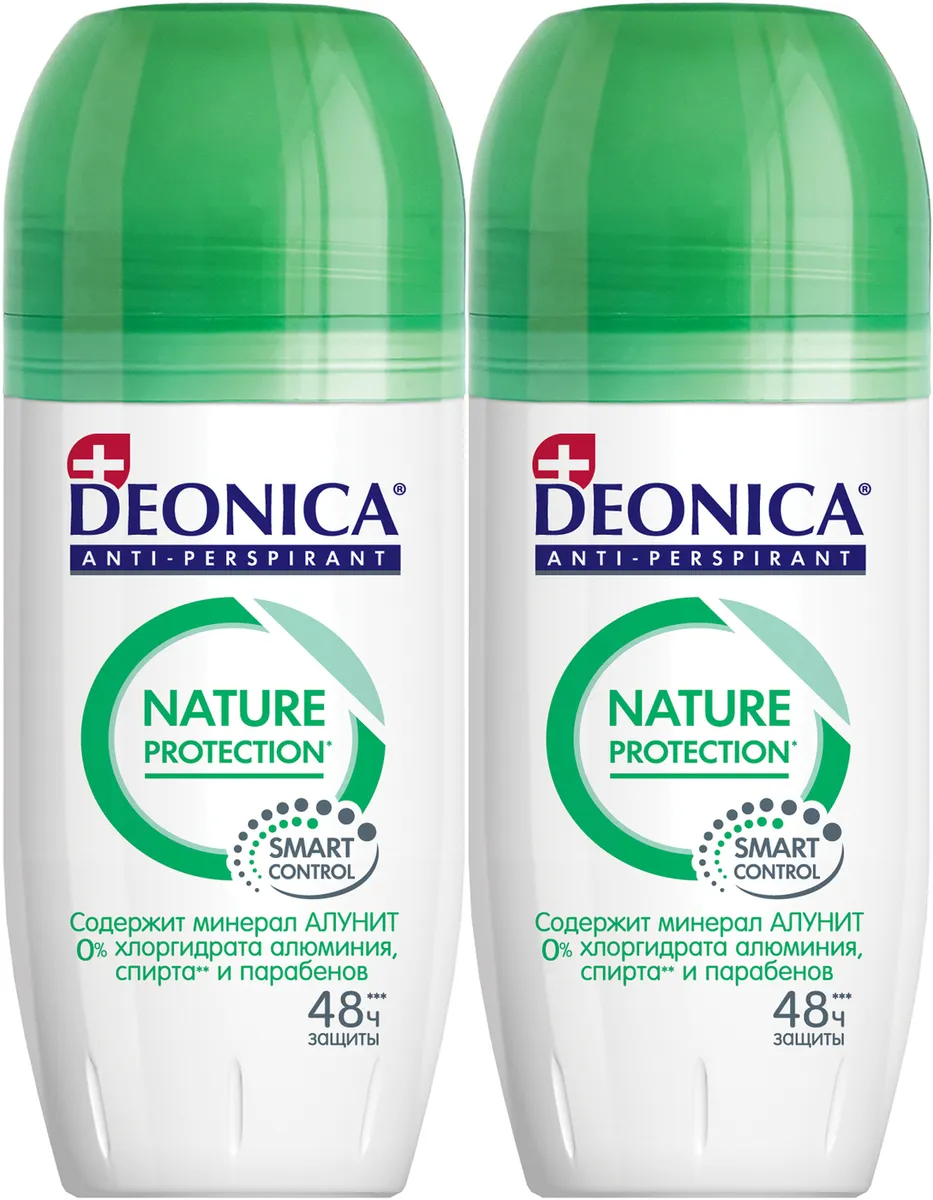 Антиперспирант ролик DEONICA Nature Protection 50 мл 2 шт deonica дезодорант женский nature protection 50 0