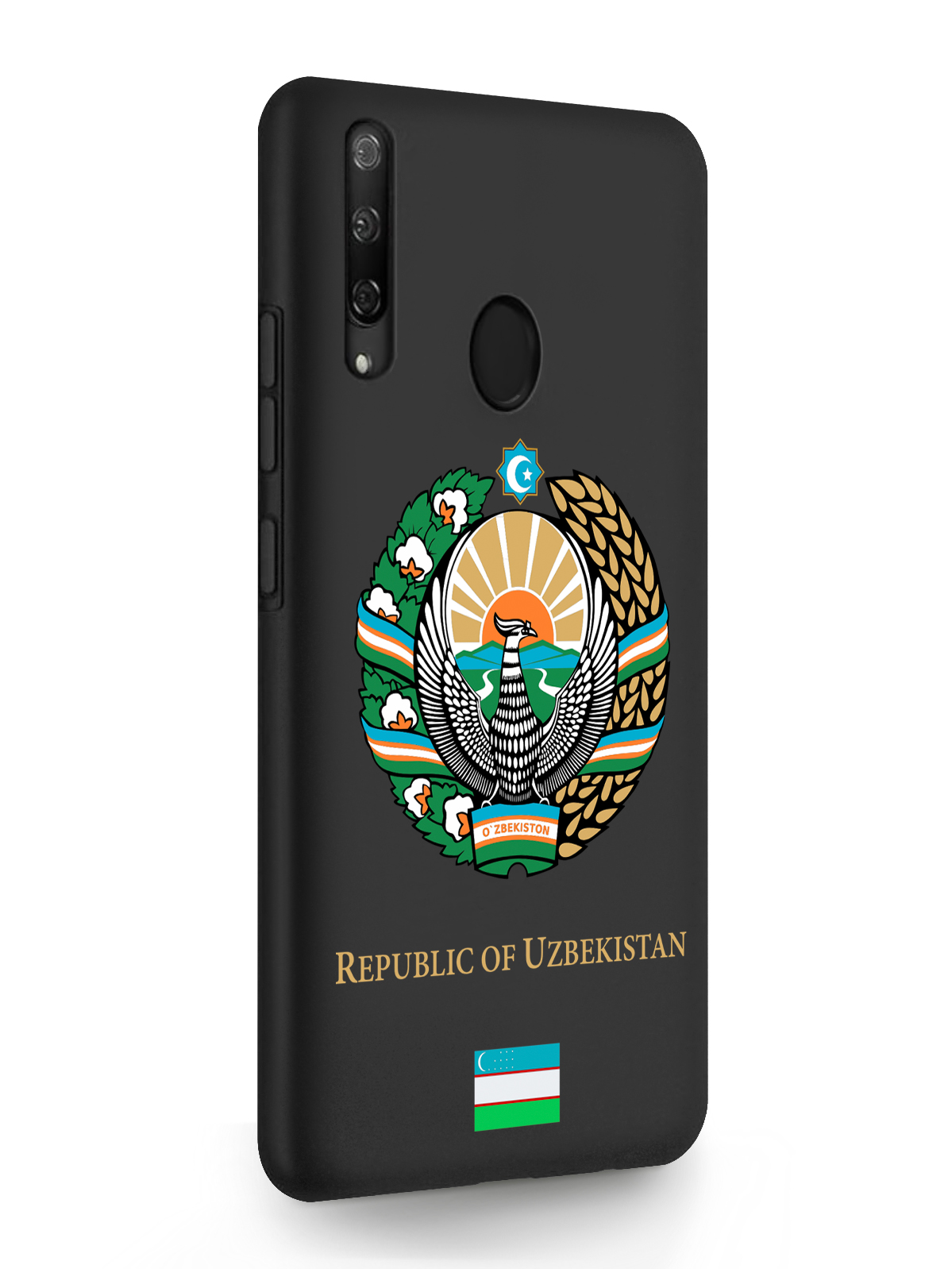 

Чехол SignumCase Huawei P Smart Z Герб Узбекистана черный, Разноцветный, Huawei P Smart Z Герб Узбекистана