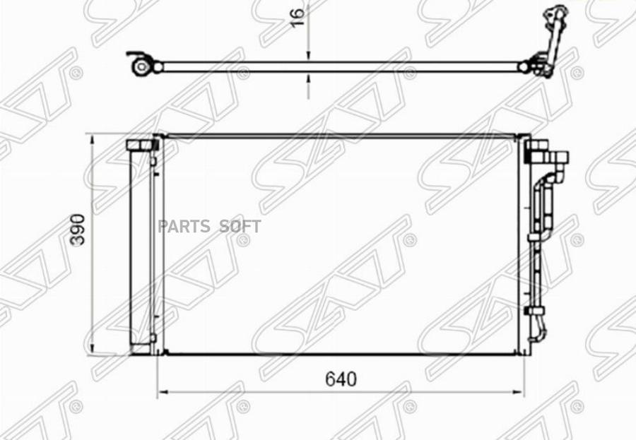 

Радиатор Кондиционера Hyundai Elantra 16- Sat арт. ST-HN31-394-0