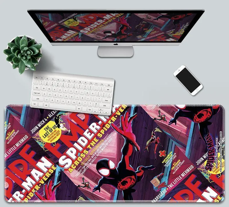 

Игровой коврик для мыши и клавиатуры NoBrand Spiderman-28 (SN-28), Разноцветный, Spiderman-28