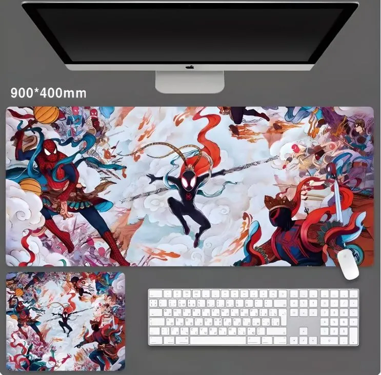 

Игровой коврик для мыши и клавиатуры NoBrand Spiderman-26 (SN-26), Разноцветный, Spiderman-26