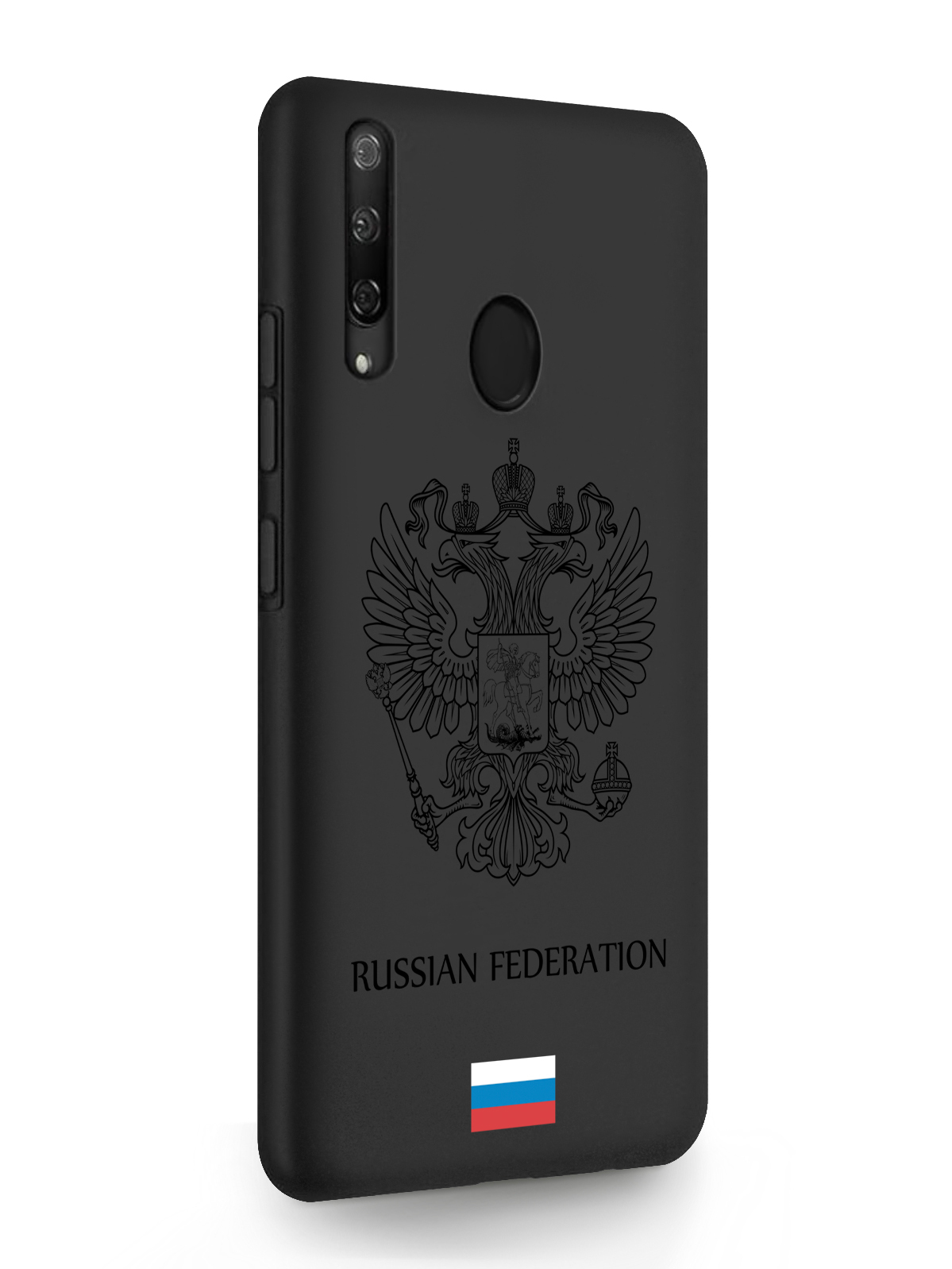 фото Чехол musthavecase huawei p smart z черный лаковый герб россия черный